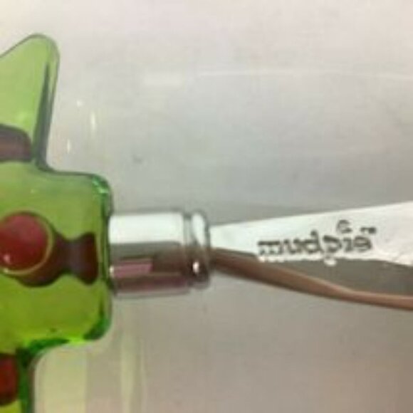 Mudd Pie New In Package Whimsical Christmas Holiday Tree Pate Cheese Knife Gift - Picture 9 of 9